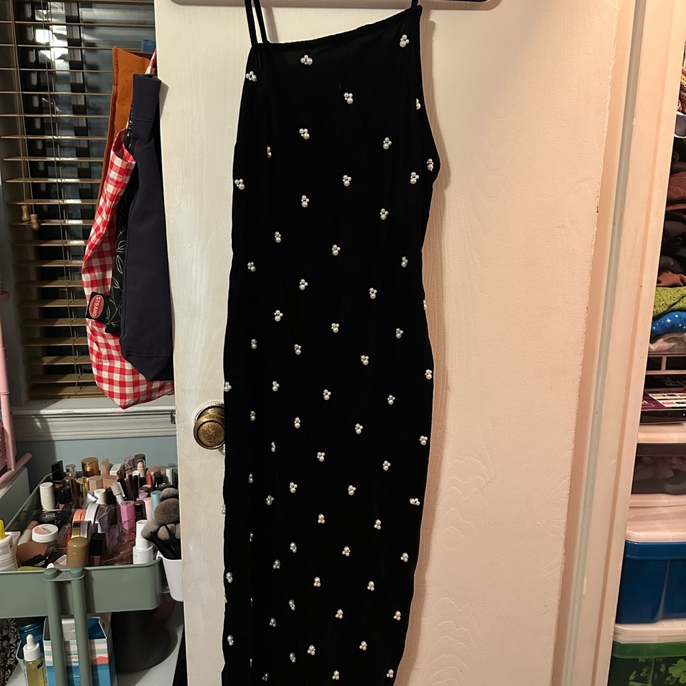 Urban Outfitters Black Velvet Dress